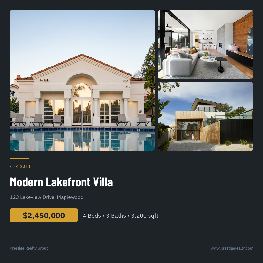 Property For Sale — Multi-Photo Collage