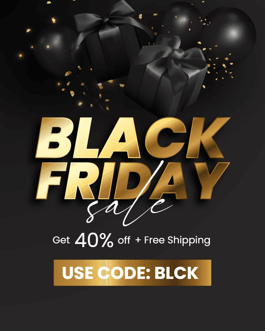 High-End Black Friday Gold Promo Template
