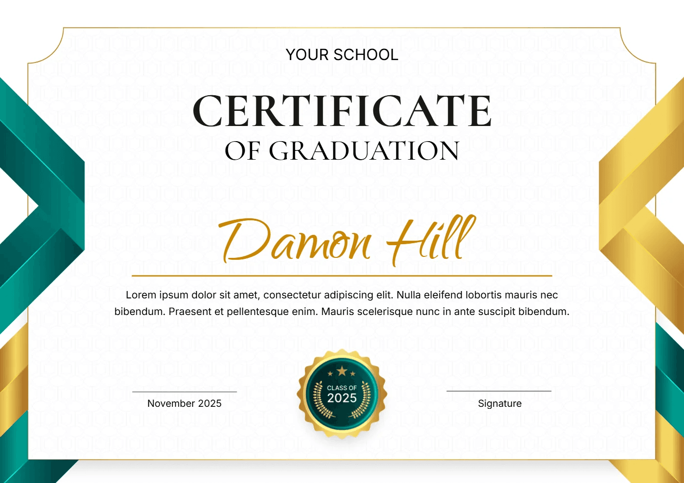 Classic Certificate of Graduation